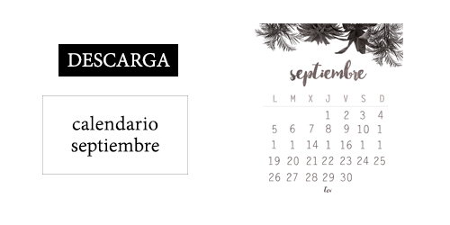 Calendario descargable septiembre